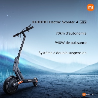 Xiaomi Electric Scooter 4 Ultra - Jusqu'à 70 km